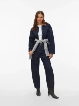 Aweveline High Rise Barrel Fit-Jeans