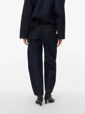 Aweveline High Rise Barrel Fit-Jeans