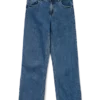 Awrena-jeans med middels høy midje og vid passform