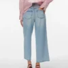 Awsienna-jeans med høy midje og kort passform