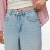 Awsienna-jeans med høy midje og kort passform