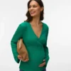 Bodycon-passform med V-hals
