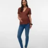 Bodycon-passform med V-hals