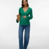 Bodycon-passform med V-hals