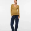 Bodycon-passform med V-hals