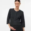 Cardigan med rund hals