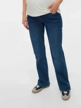 Jeans med utvidet passform, middels høy midje og bootcut