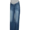 Jeans med vid benpassform og middels høy midje