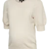 Pullover med normal passform, rund hals og ribbede mansjetter