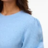 Pullover med normal passform, rund hals og ribbede mansjetter