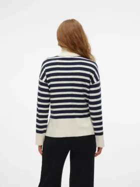 Pullover med rullekrage i standardpassform