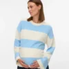 Pullover med rund hals og normal passform