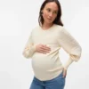 Pullover med rund hals og normal passform