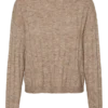 Pullover med rund hals og normal passform