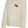 Pullover med rund hals og normal passform