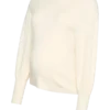 Pullover med rund hals og normal passform