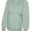 Pullover med rund hals og normal passform