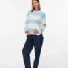 Pullover med rund hals og normal passform