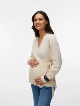Pullover med V-hals og normal passform