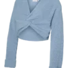 Regular Fit, V-hals, oppbrettbare mansjetter, nedsenkede skuldre, genser