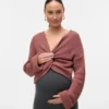 Regular Fit, V-hals, oppbrettbare mansjetter, nedsenkede skuldre, genser