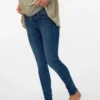 Slim Fit-Jeans med lav midje
