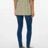 Slim Fit-Jeans med lav midje