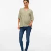 Slim Fit-Jeans med lav midje