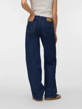 Snrancy-jeans med lav midje og vid passform