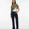 Snrancy jeans med middels høy midje og bootcut-passform