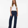 Snrancy-jeans med middels høy midje og vid passform