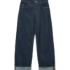 Snrancy-jeans med middels høy midje og vid passform