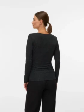 Tettsittende topp med V-hals