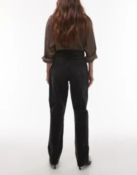Topshop-jeans med høy midje og rett passform