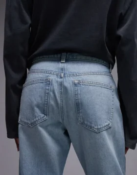 Topshop-jeans med høy midje og rett passform