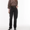 Topshop-jeans med høy midje og rett passform