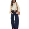Topshop jeans med lav midje og avslappet passform