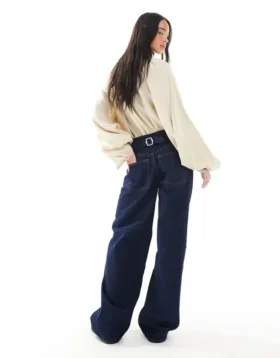Topshop jeans med lav midje og avslappet passform