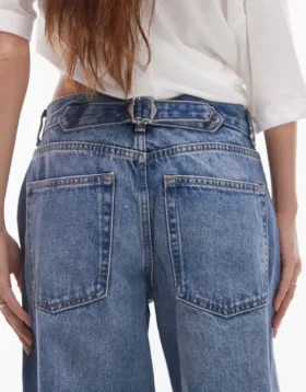 Topshop jeans med lav midje og avslappet passform