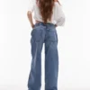 Topshop jeans med lav midje og avslappet passform