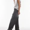 Topshop-jeans med lav midje og vid benpassform