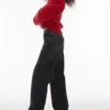 Topshop-jeans med lav midje og vid benpassform