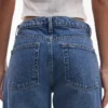 Topshop-jeans med lav midje og vid benpassform