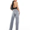 Topshop jeans med middels midje og løs passform