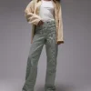 Topshop jeans med middels midje og løs passform