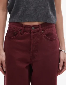 Topshop jeans med middels midje og vid ben