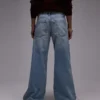Topshop jeans med middels midje og vid ben