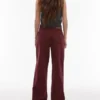 Topshop jeans med middels midje og vid ben