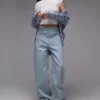 Topshop lavt sittende jeans med løs passform