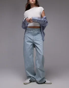 Topshop lavt sittende jeans med løs passform